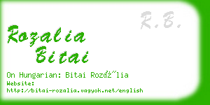 rozalia bitai business card